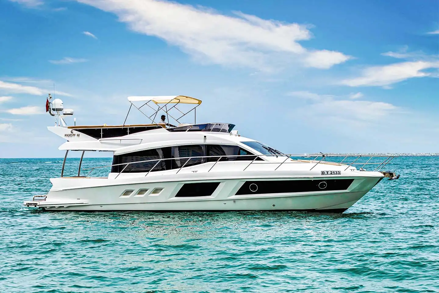 48ft Majesty Yachts premium rental dubai