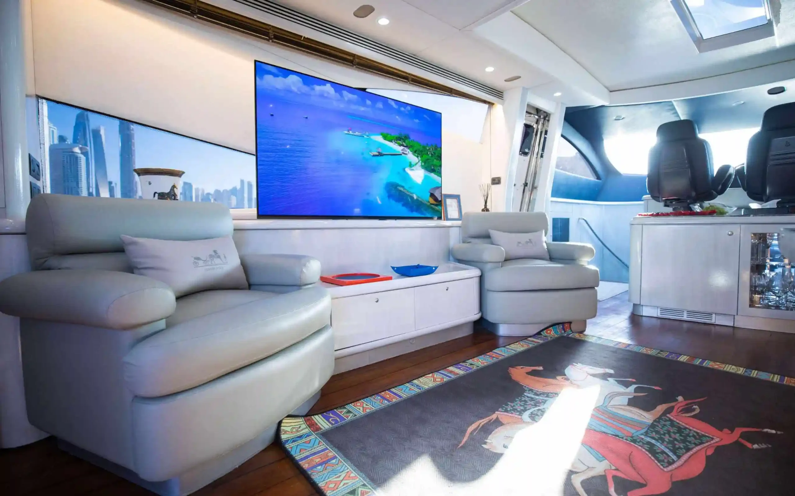 Black Diamond 95ft luxury yacht in Dubai Marina